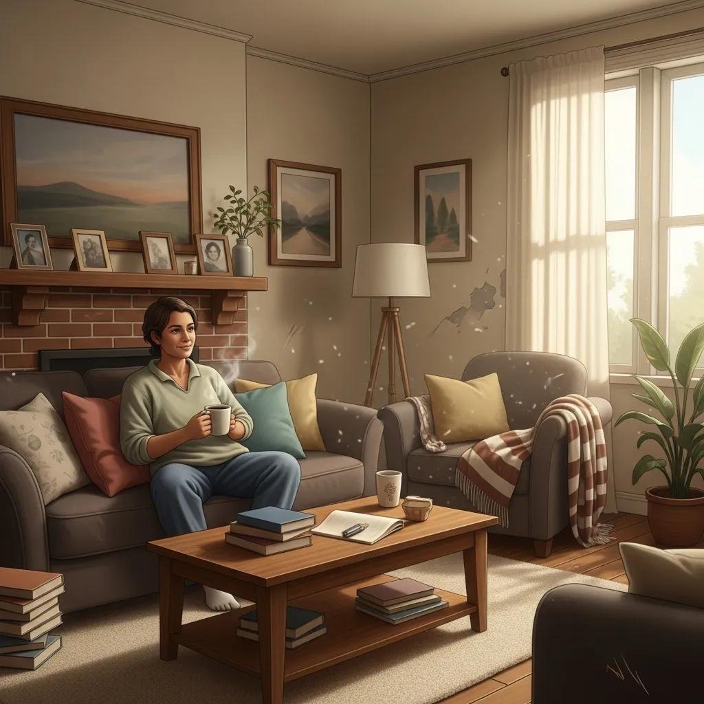 Relaxed homeowner after selling house as-is