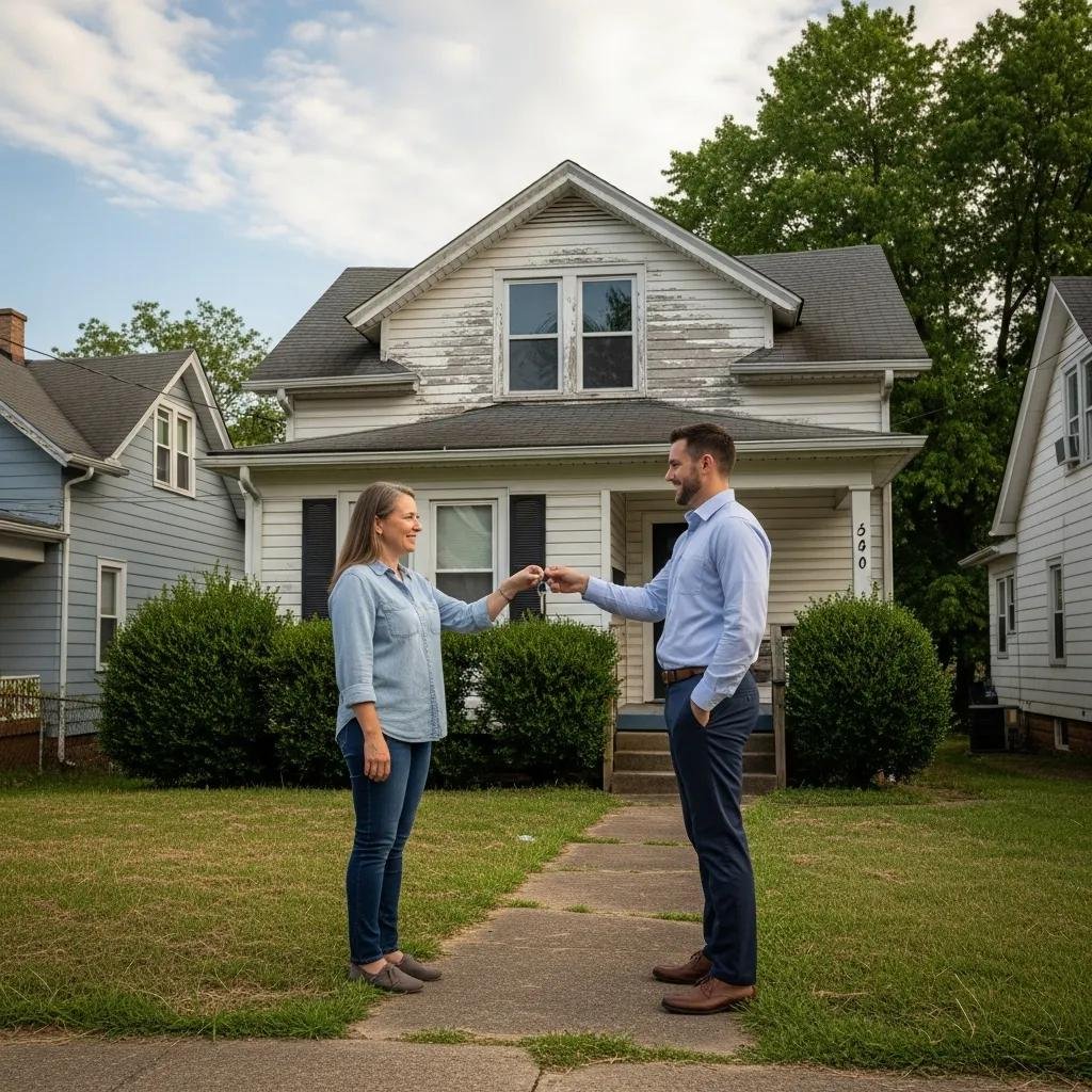 Homeowner selling a house as-is to a cash buyer