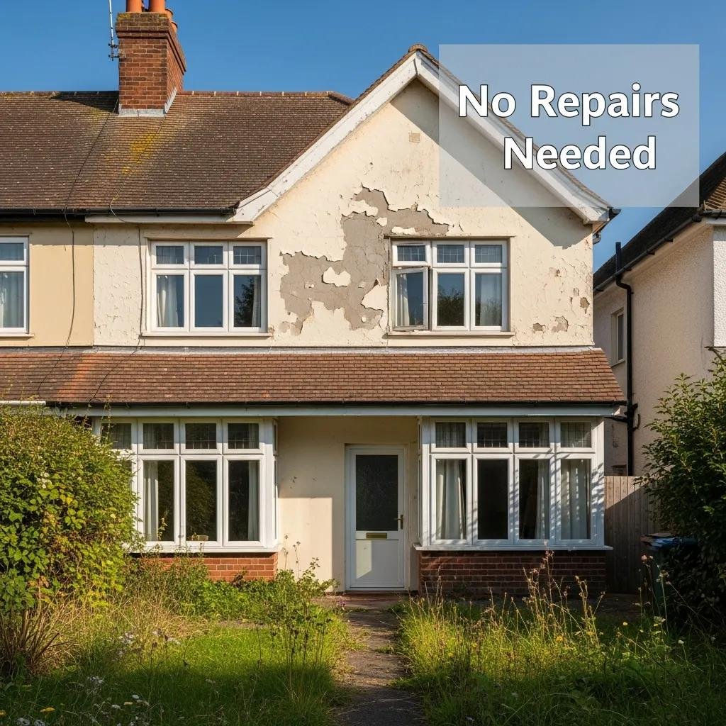 Worn house representing the option to sell as-is