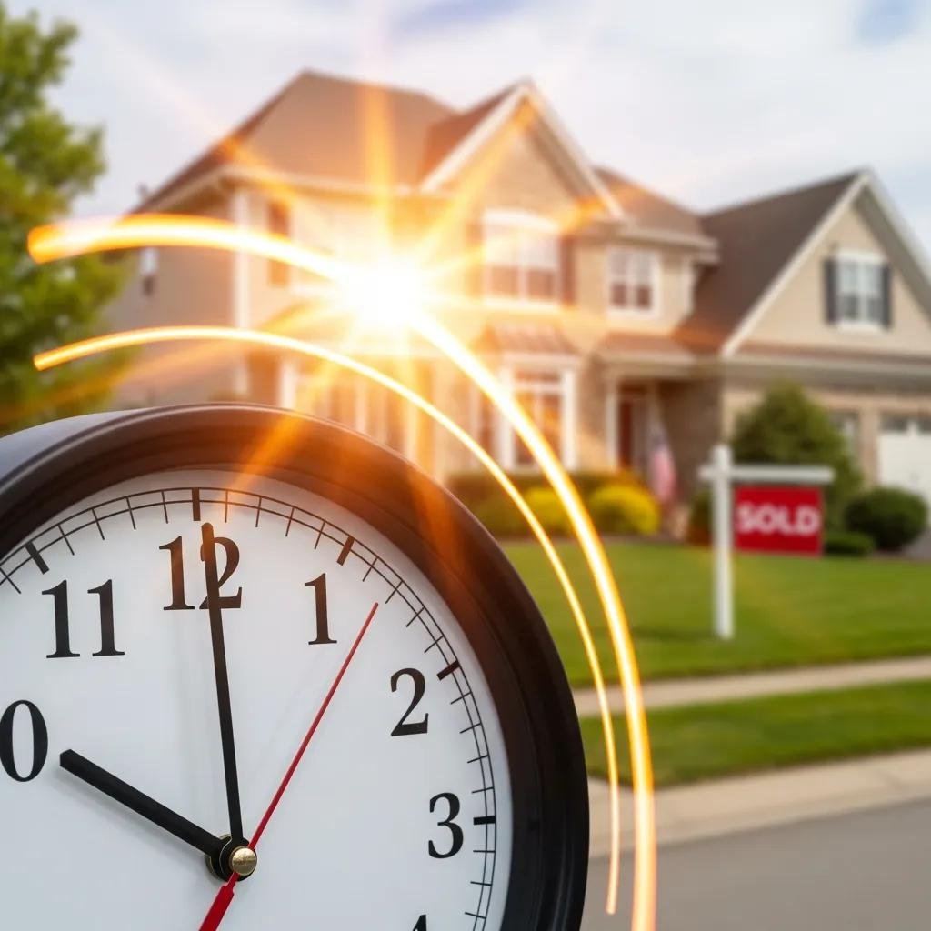 Illustration showing quick timeline for cash home sales