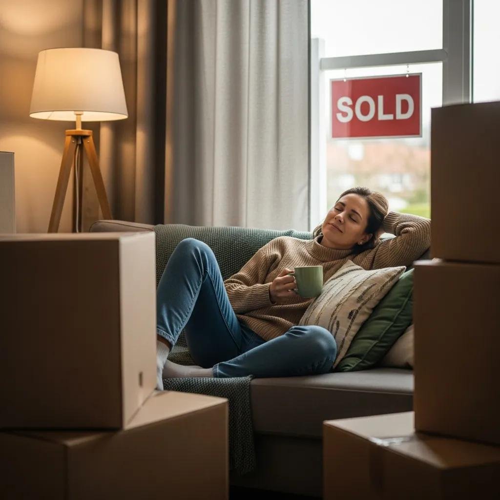 Relieved homeowner after selling an as-is Clarksville house for cash