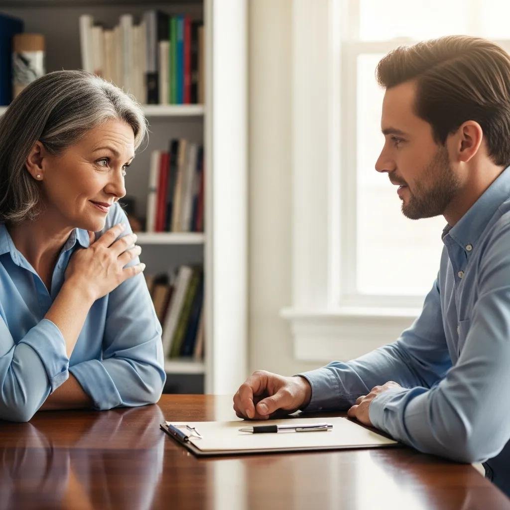 Owner and buyer representative discussing a fair cash offer