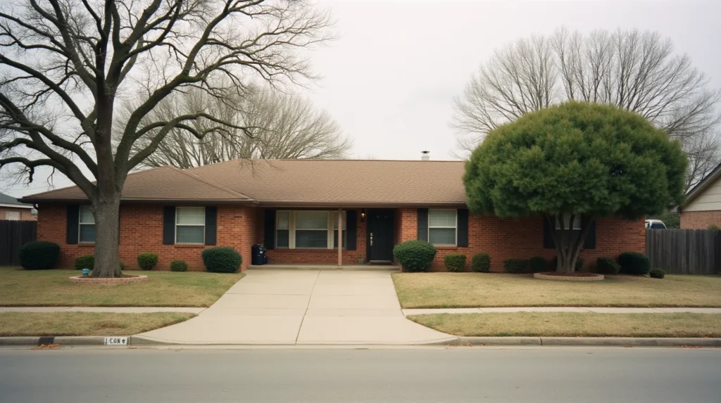 1970s brick ranch house in Converse Texas military community near Randolph Air Force Base